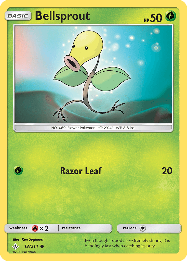 Bellsprout Unbroken Bonds card