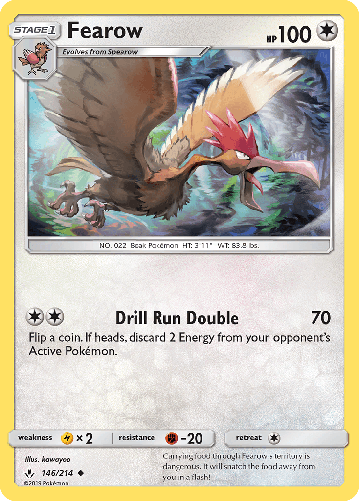 Fearow Unbroken Bonds card