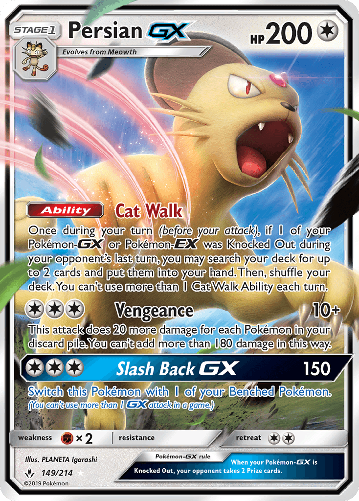 Persian-GX Unbroken Bonds card