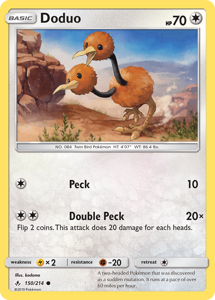 Doduo Unbroken Bonds card