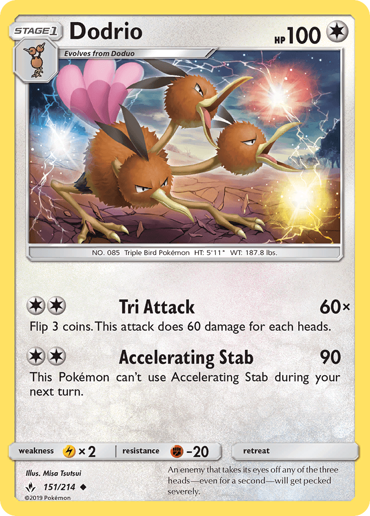 Dodrio Unbroken Bonds card
