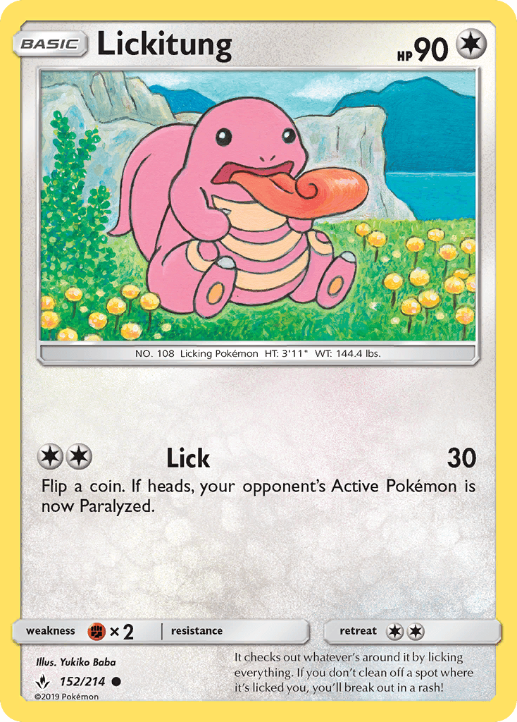Lickitung Unbroken Bonds card