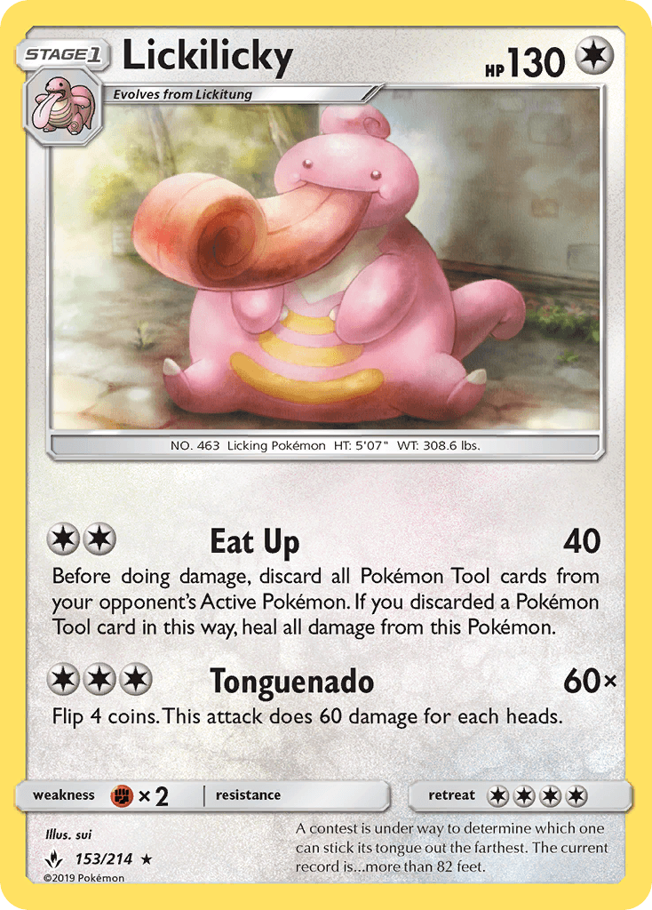 Lickilicky Unbroken Bonds card