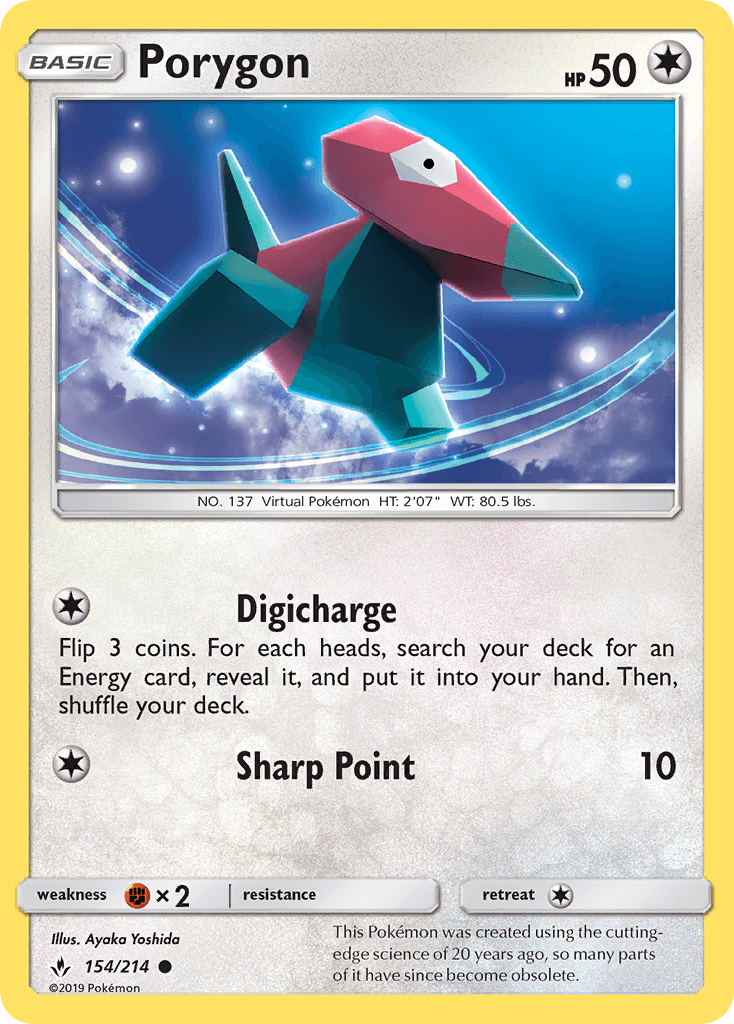 Porygon Unbroken Bonds card