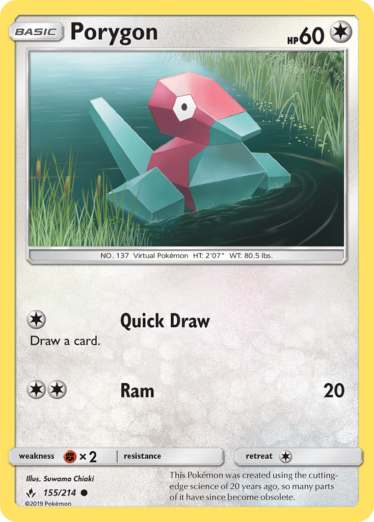 Porygon Unbroken Bonds card