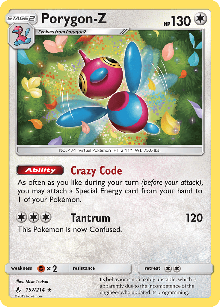 Porygon-Z Unbroken Bonds card