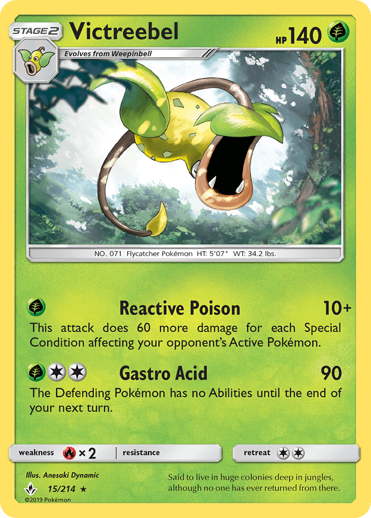 Victreebel Unbroken Bonds card