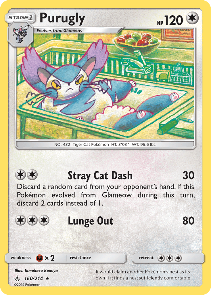 Purugly Unbroken Bonds card