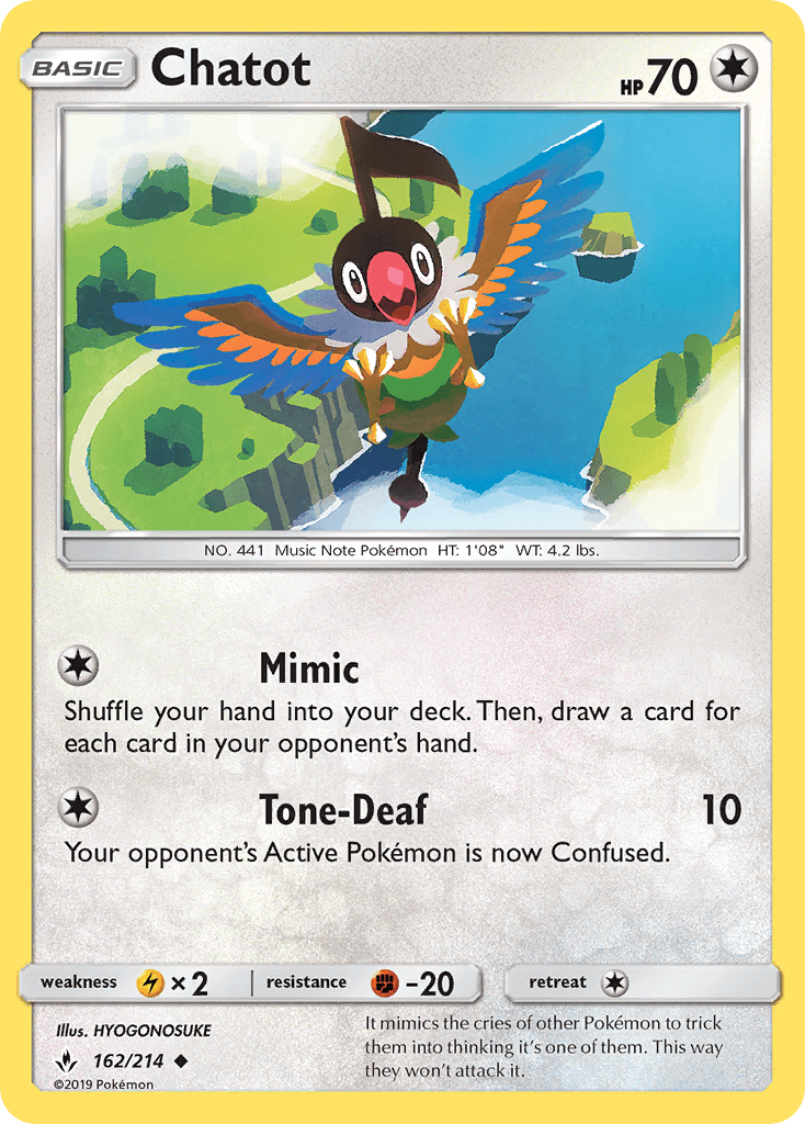 Chatot Unbroken Bonds card