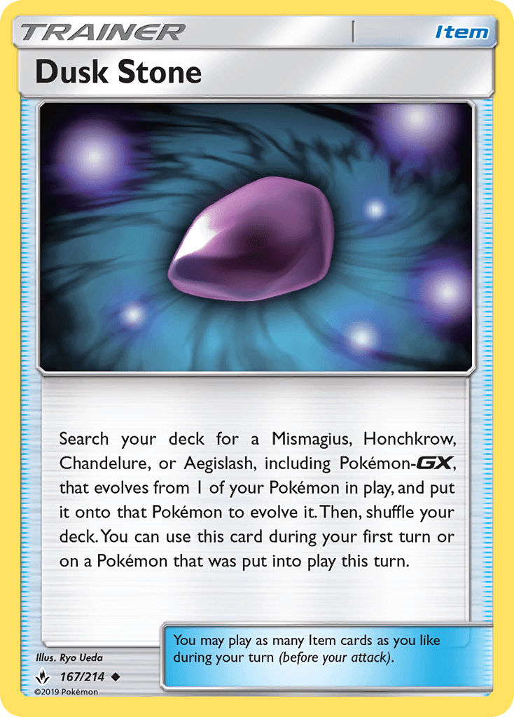 Dusk Stone Unbroken Bonds card