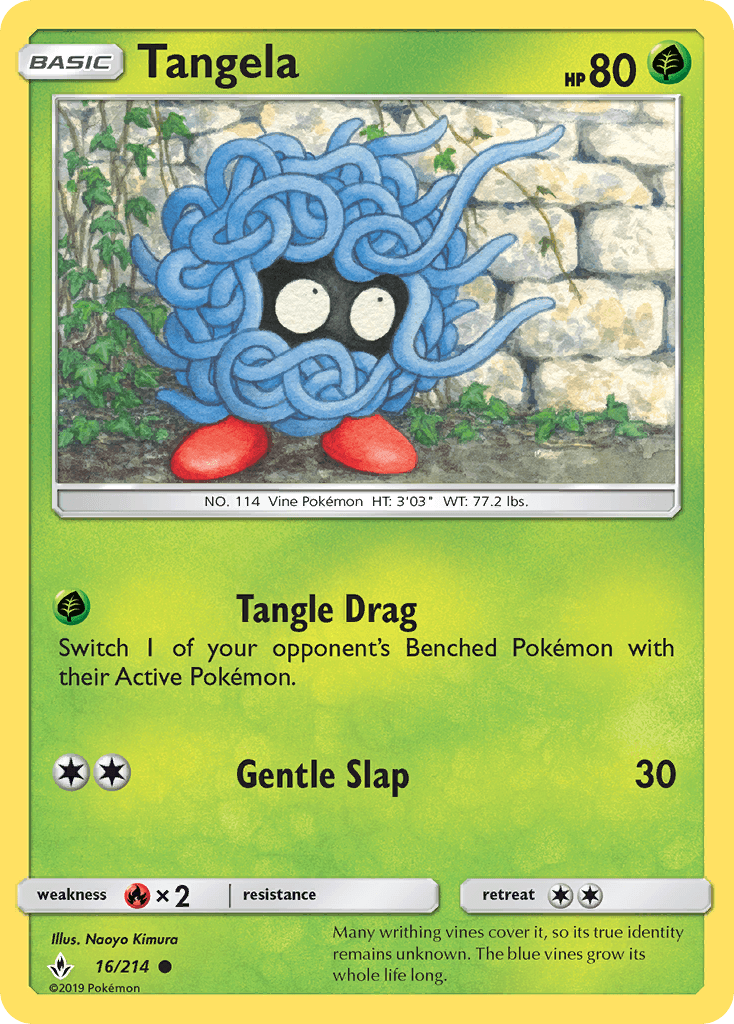 Tangela Unbroken Bonds card