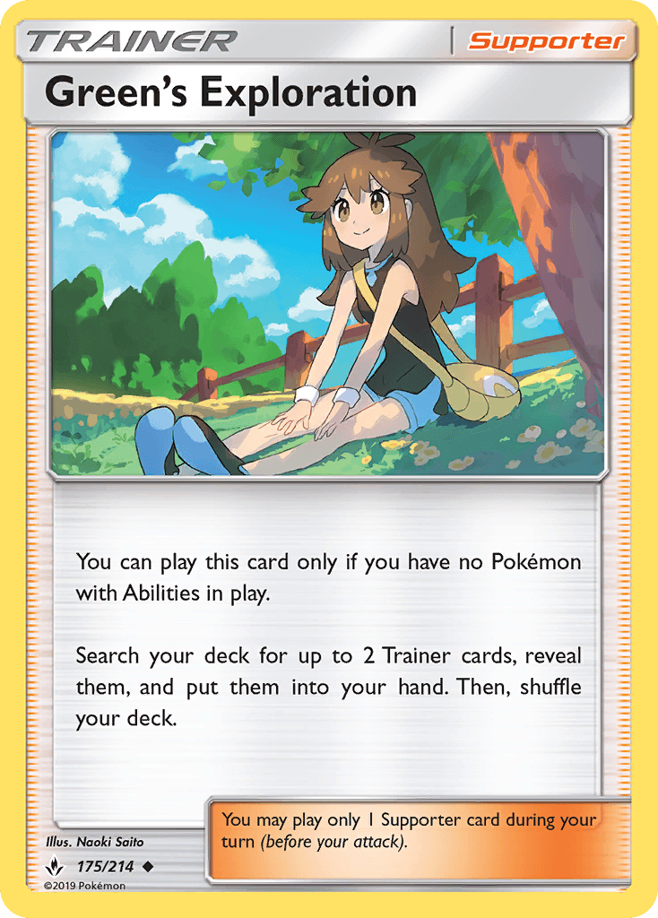 Green's Exploration Unbroken Bonds card