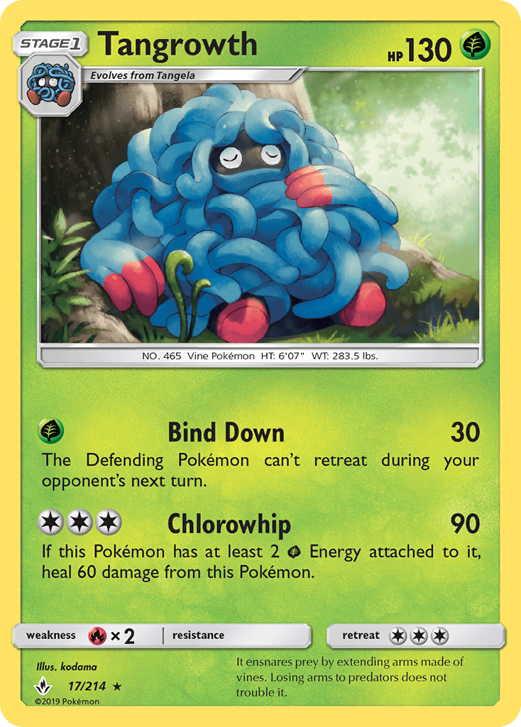 Tangrowth Unbroken Bonds card