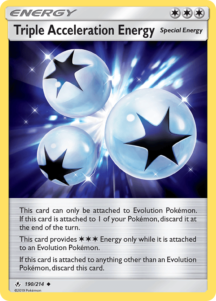 Triple Acceleration Energy Unbroken Bonds card