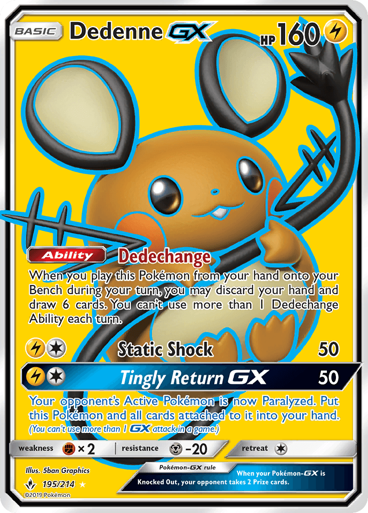Dedenne-GX Unbroken Bonds card