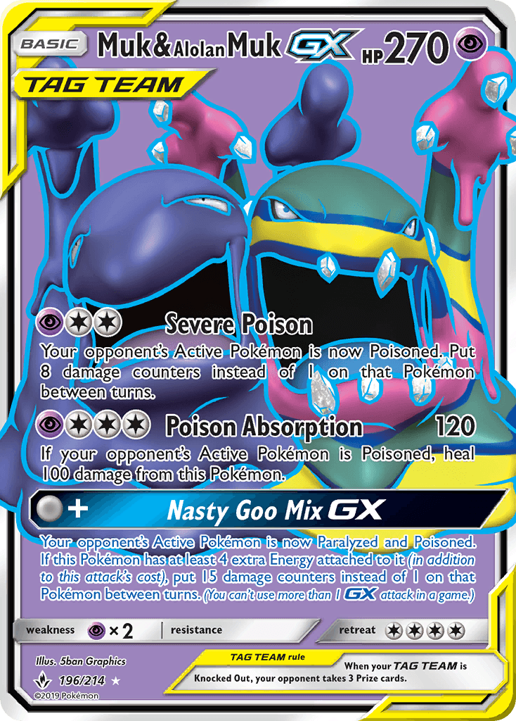 Muk & Alolan Muk-GX Unbroken Bonds card