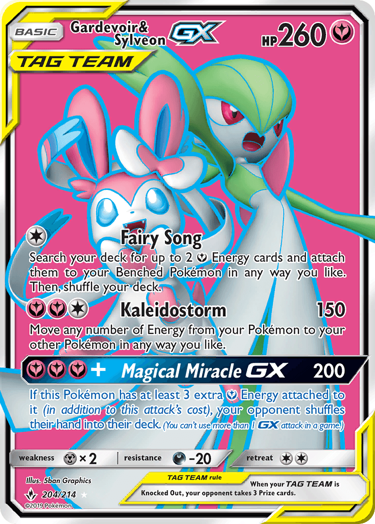 Gardevoir & Sylveon-GX Unbroken Bonds card