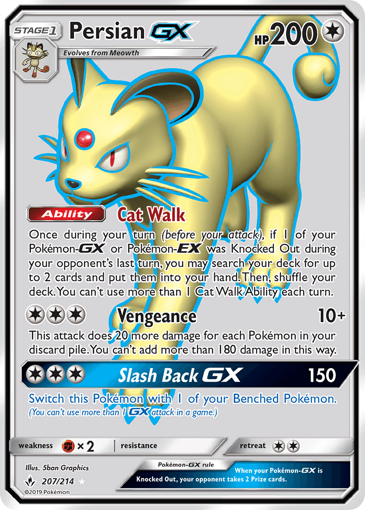 Persian-GX Unbroken Bonds card