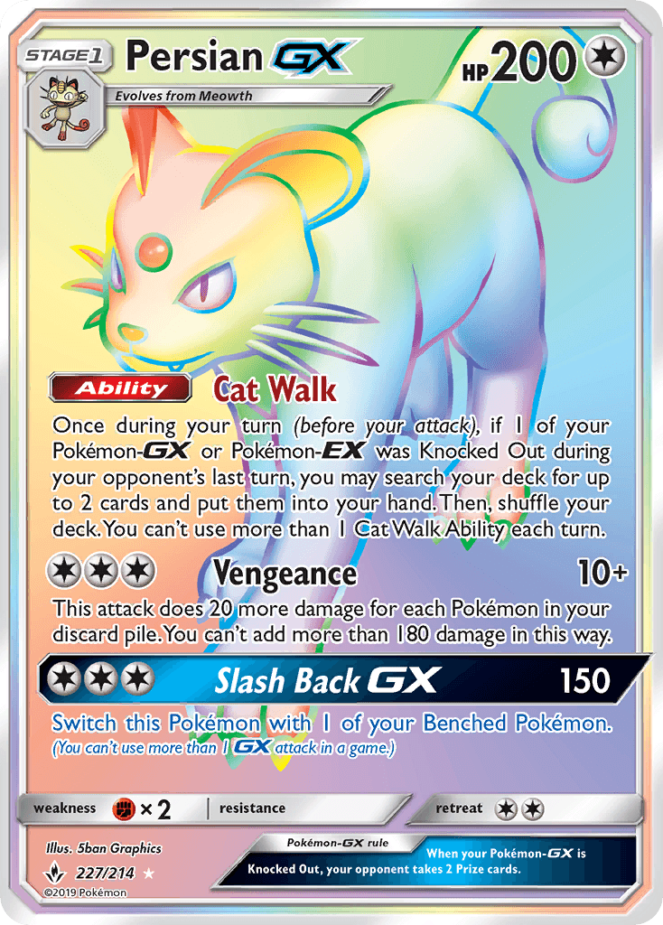 Persian-GX Unbroken Bonds card