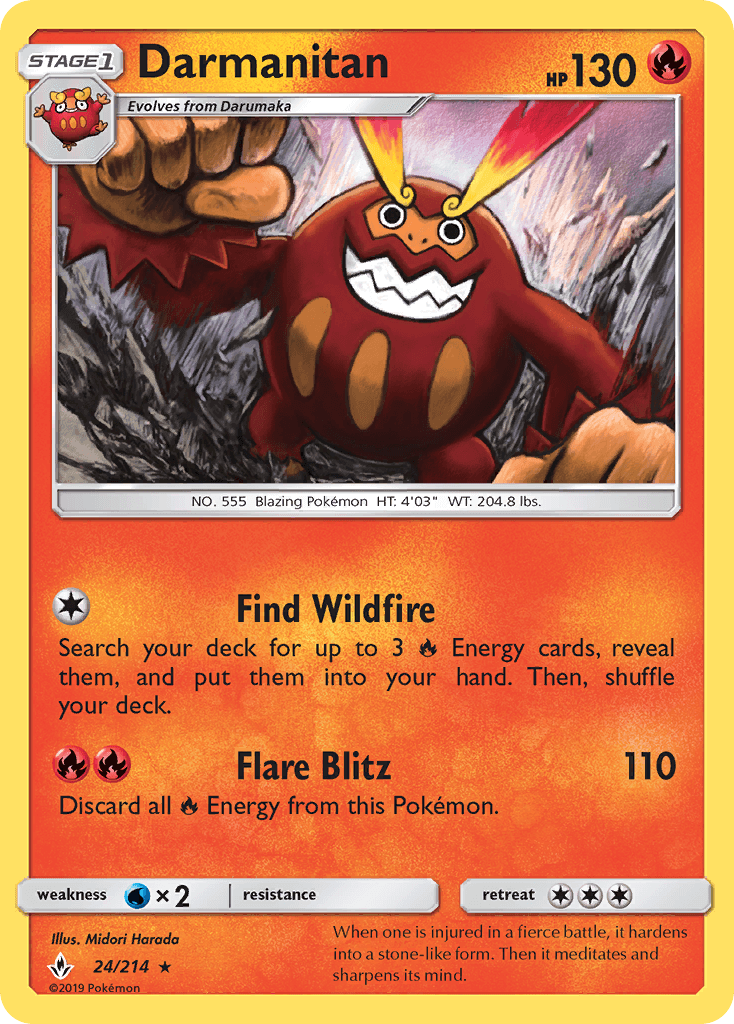 Darmanitan Unbroken Bonds card