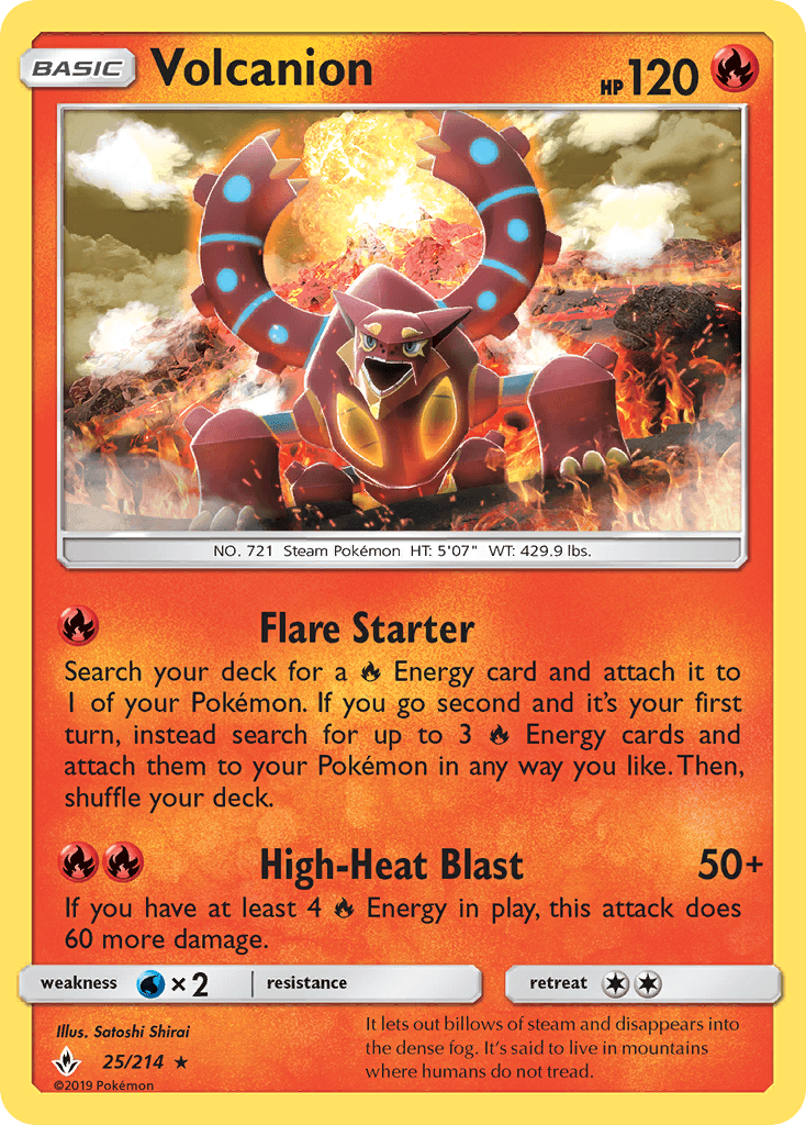 Volcanion Unbroken Bonds card