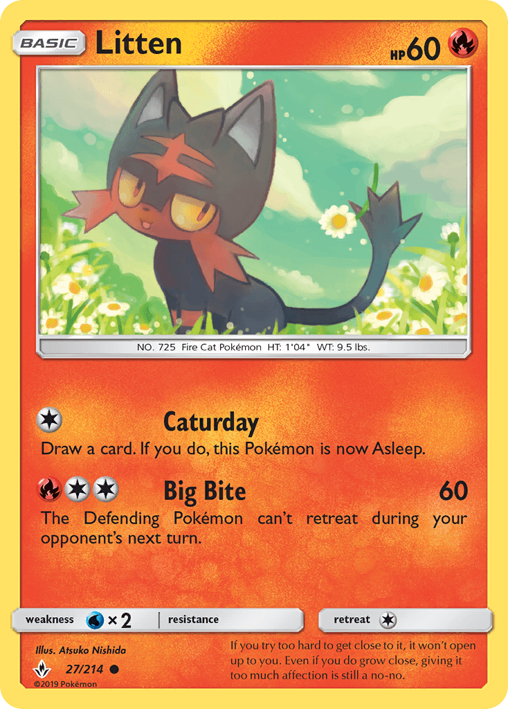 Litten Unbroken Bonds card