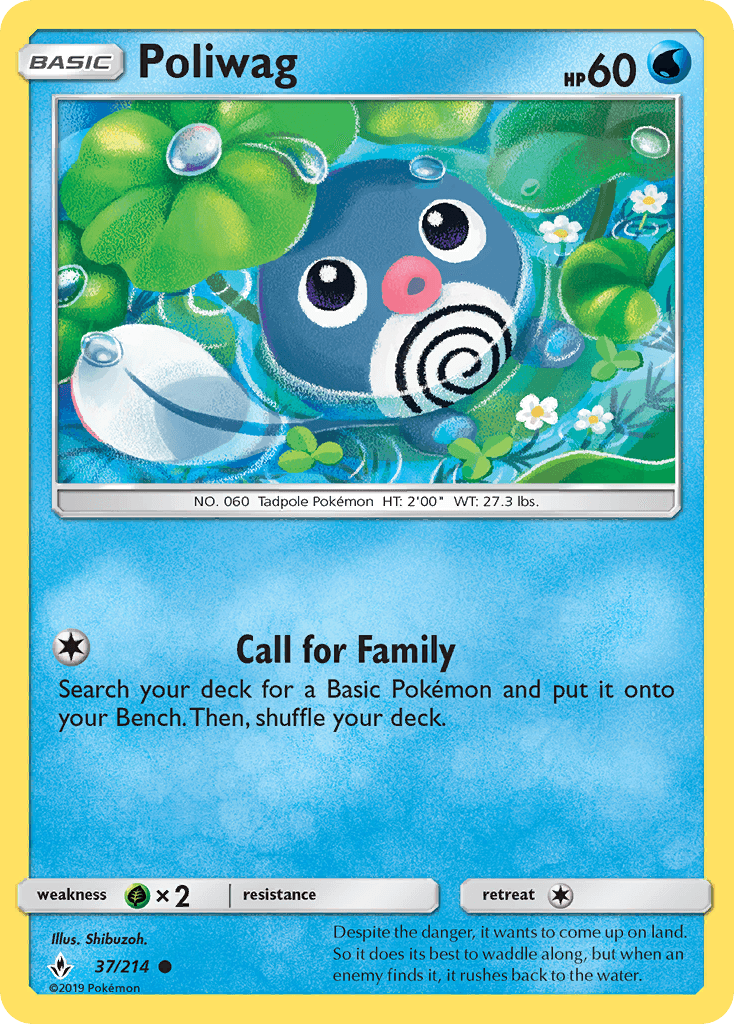 Poliwag Unbroken Bonds card