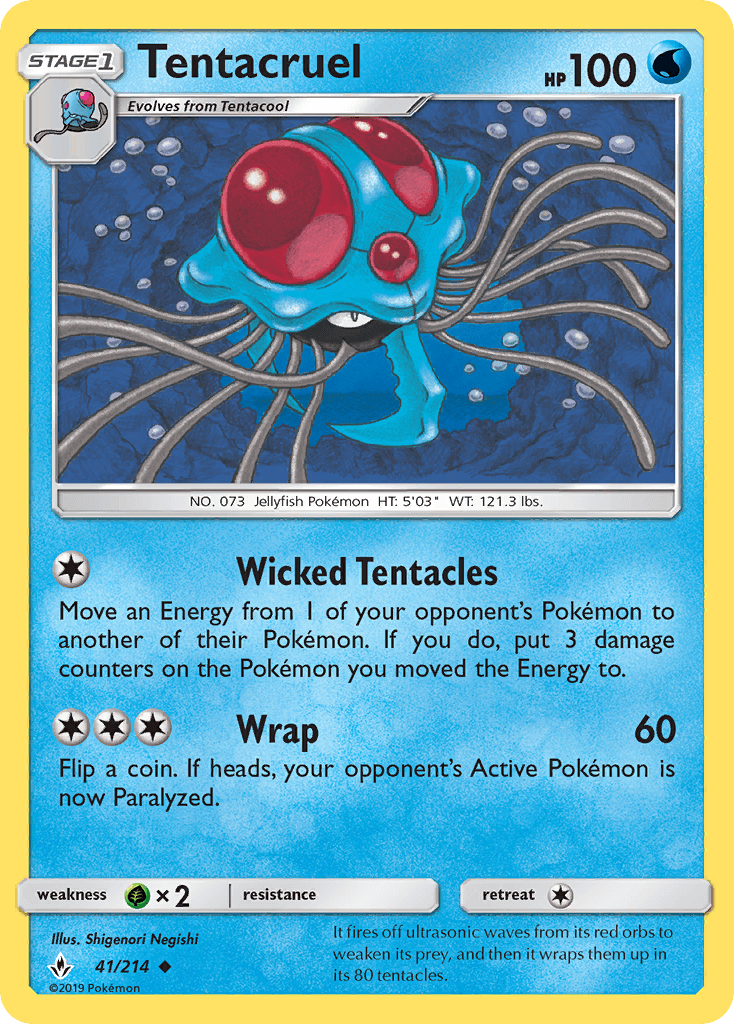 Tentacruel Unbroken Bonds card