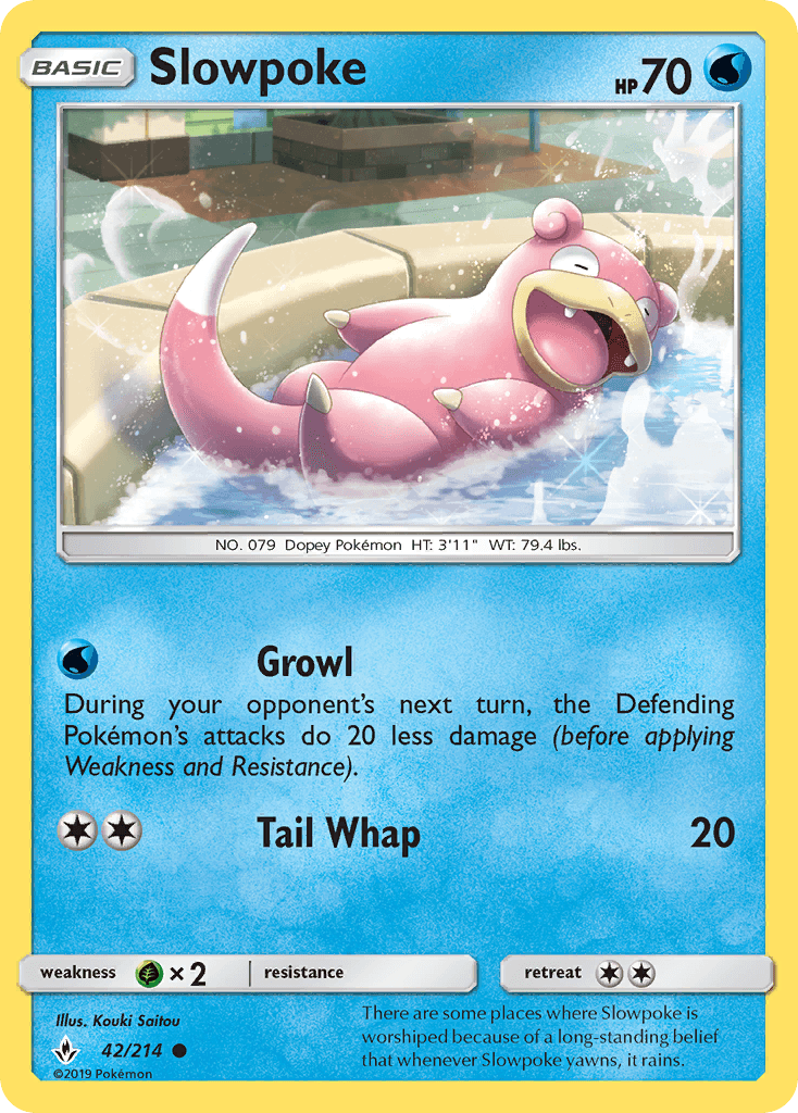 Slowpoke Unbroken Bonds card