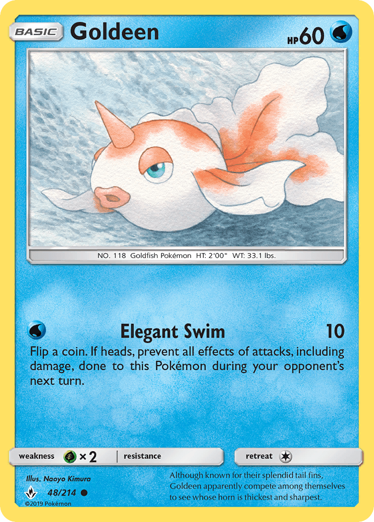 Goldeen Unbroken Bonds card