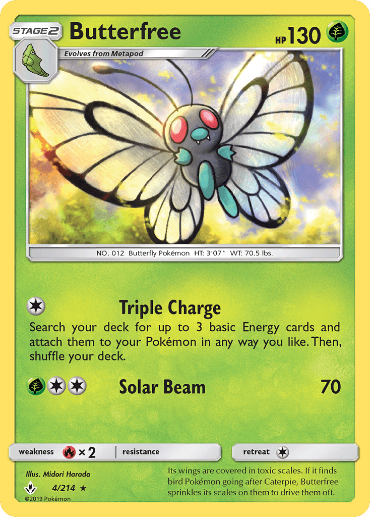 Butterfree Unbroken Bonds card