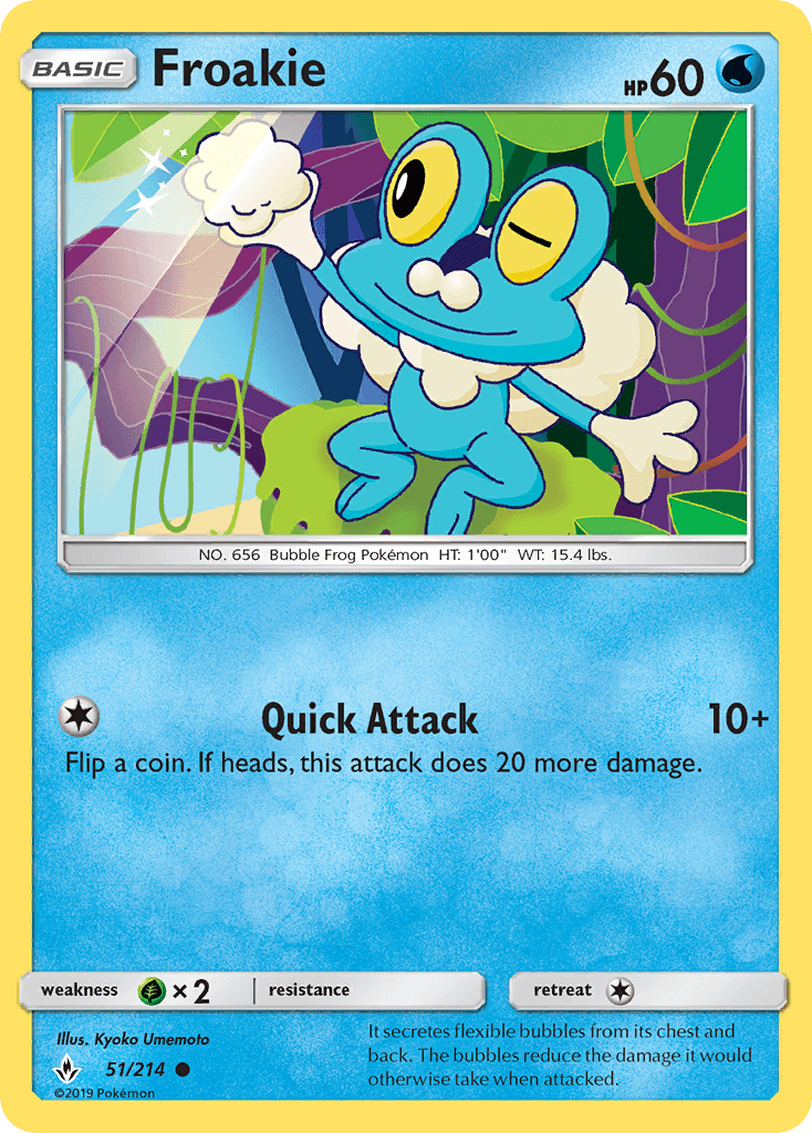 Froakie Unbroken Bonds card