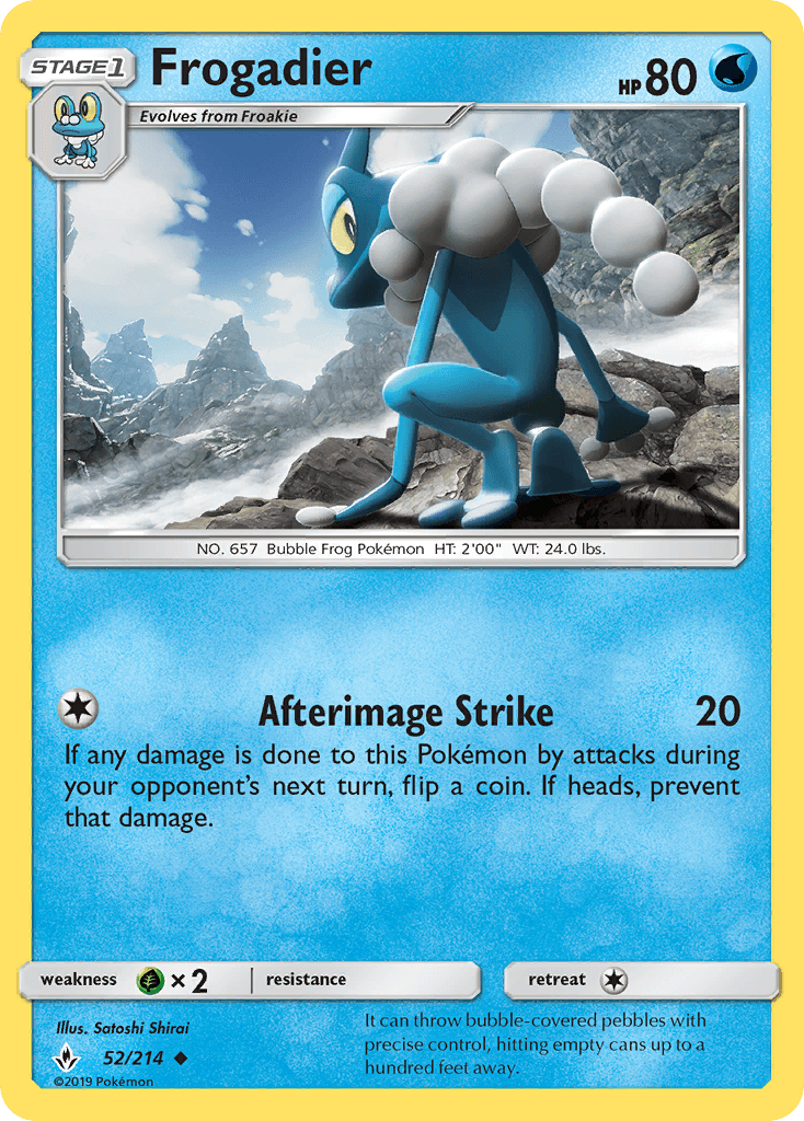 Frogadier Unbroken Bonds card