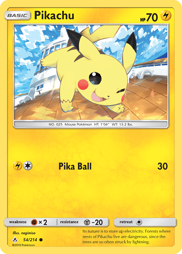Pikachu Unbroken Bonds card