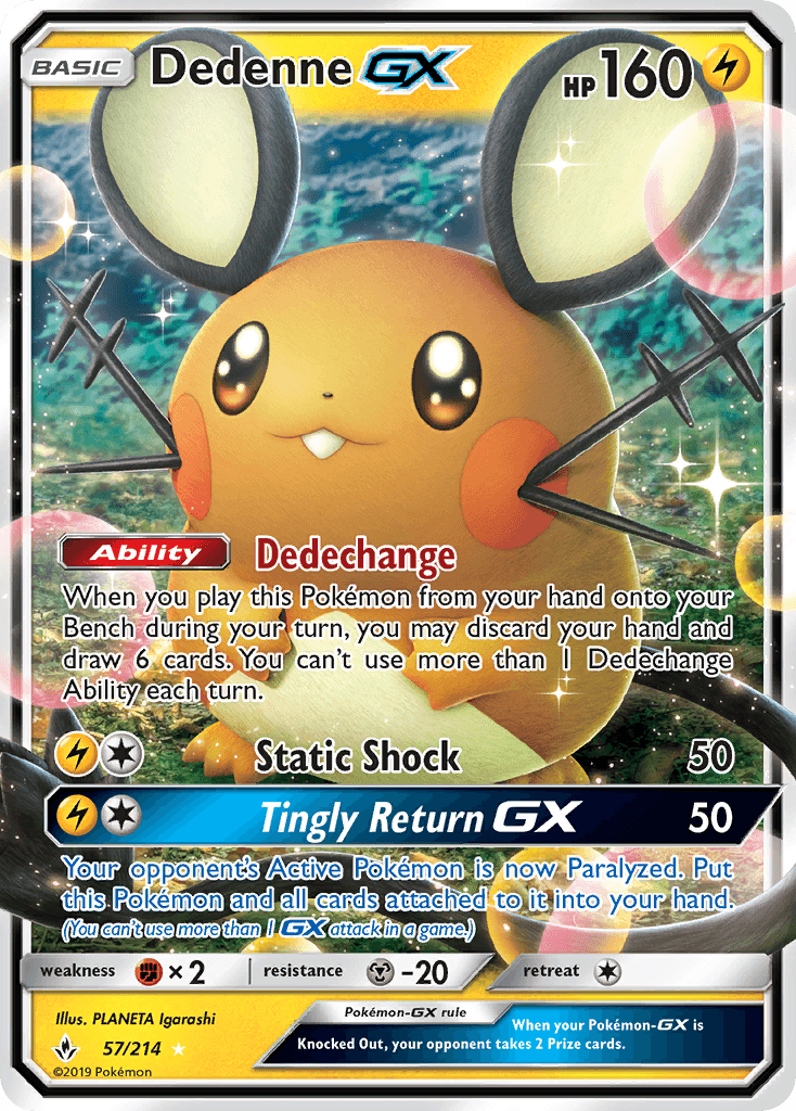 Dedenne-GX Unbroken Bonds card
