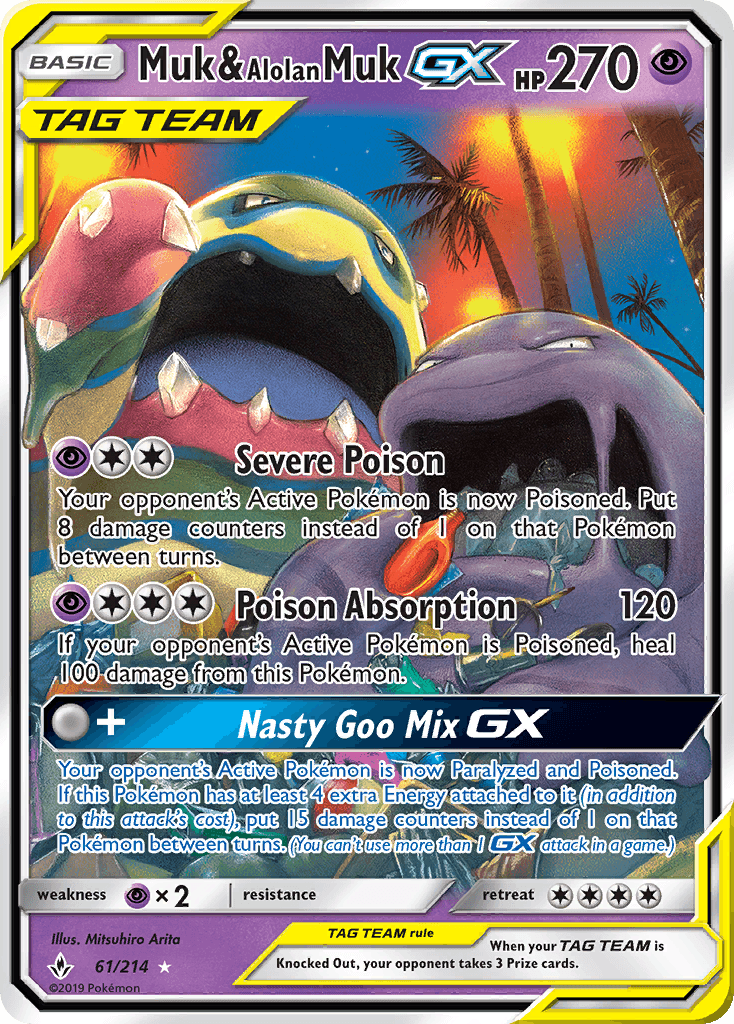 Muk & Alolan Muk-GX Unbroken Bonds card