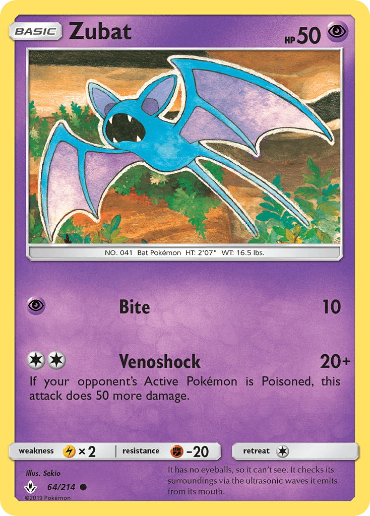 Zubat Unbroken Bonds card