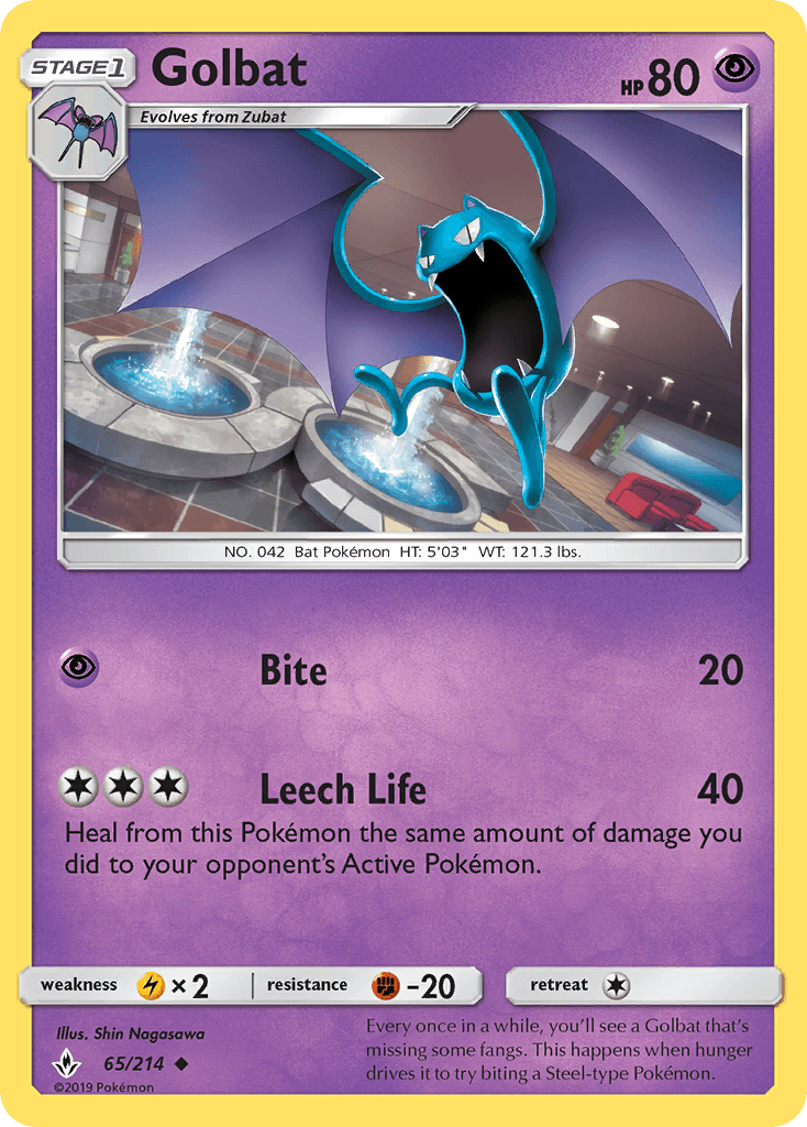 Golbat Unbroken Bonds card