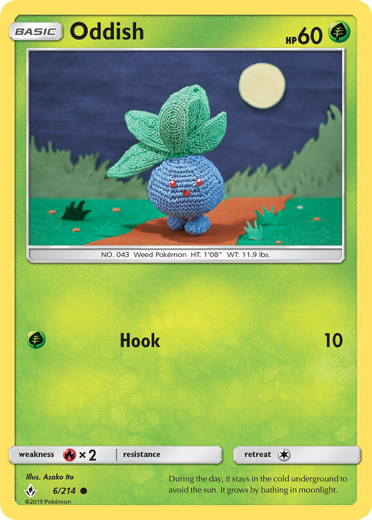 Oddish Unbroken Bonds card
