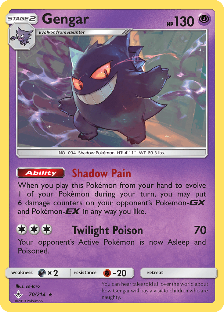 Gengar Unbroken Bonds card