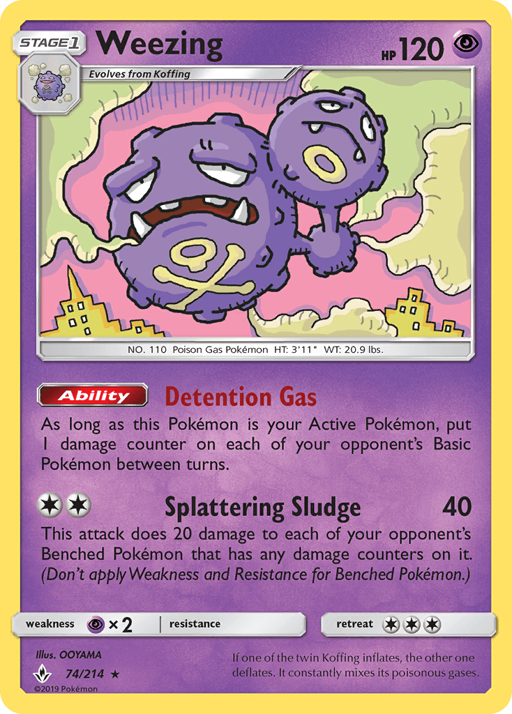 Weezing Unbroken Bonds card