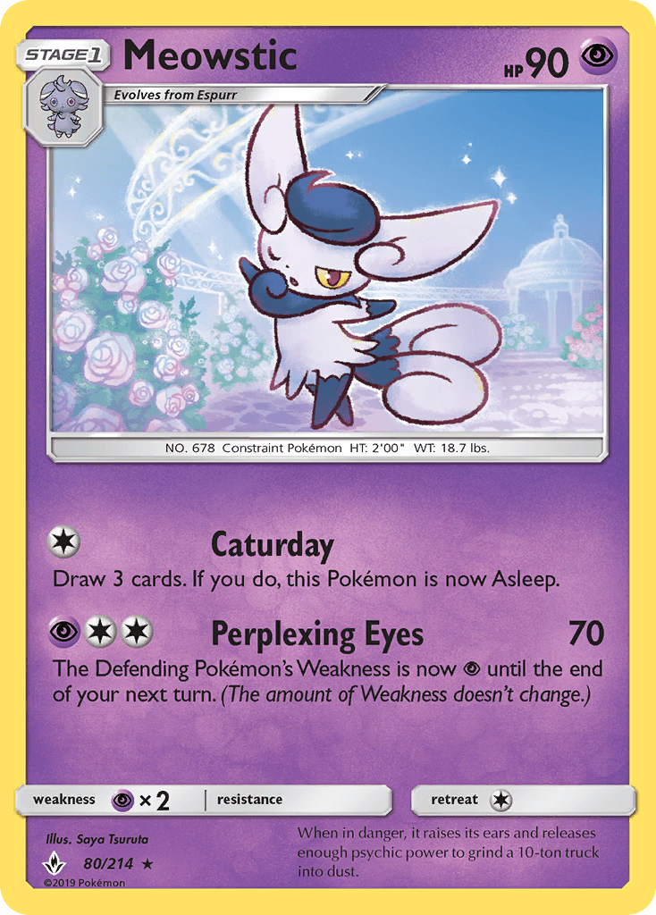 Meowstic Unbroken Bonds card