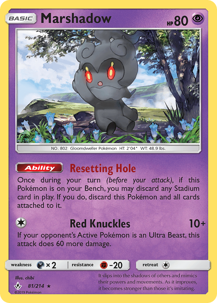 Marshadow Unbroken Bonds card