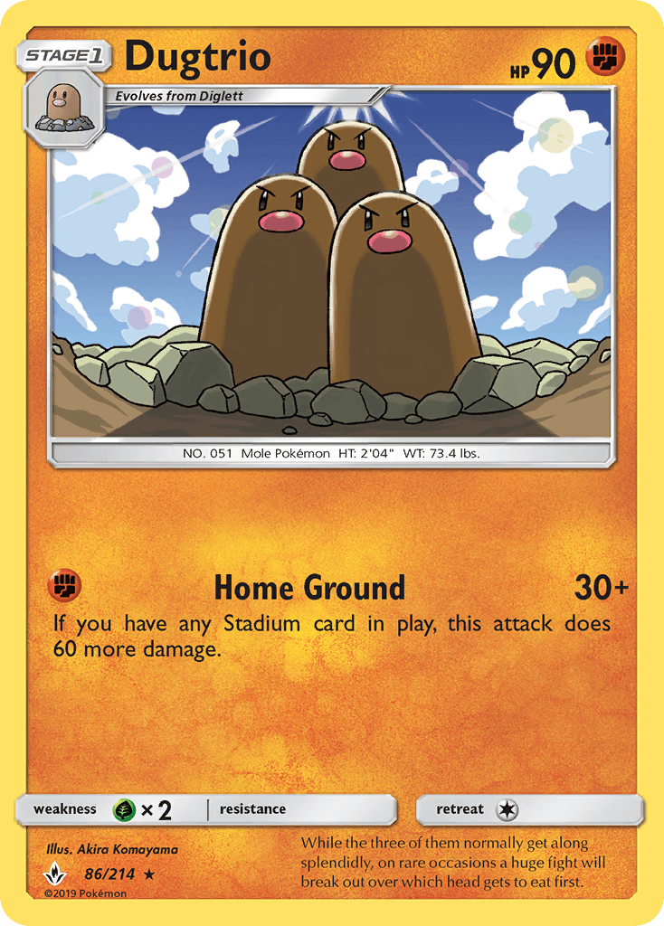 Dugtrio Unbroken Bonds card