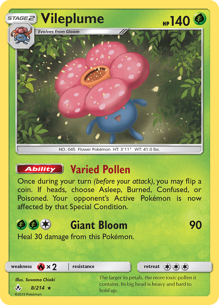 Vileplume Unbroken Bonds card
