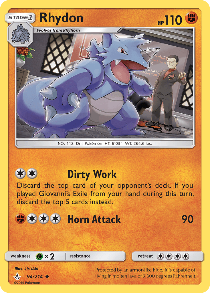 Rhydon Unbroken Bonds card