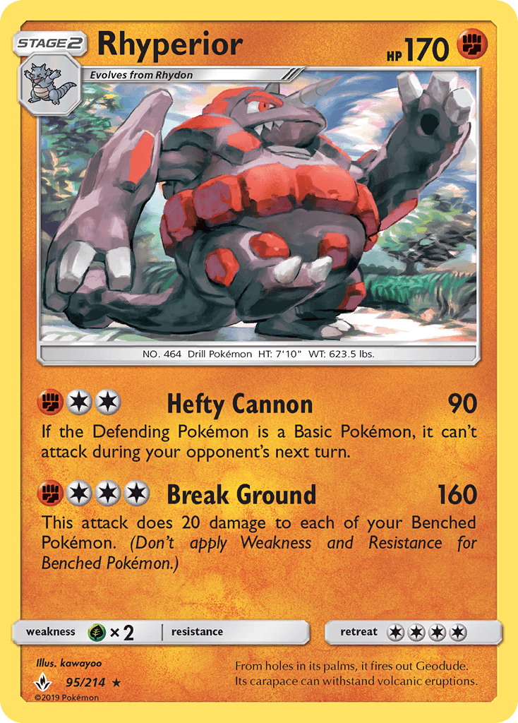 Rhyperior Unbroken Bonds card