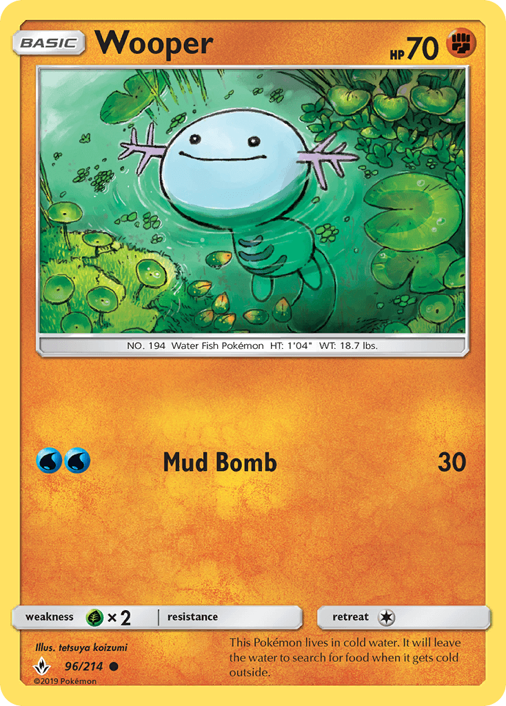 Wooper Unbroken Bonds card