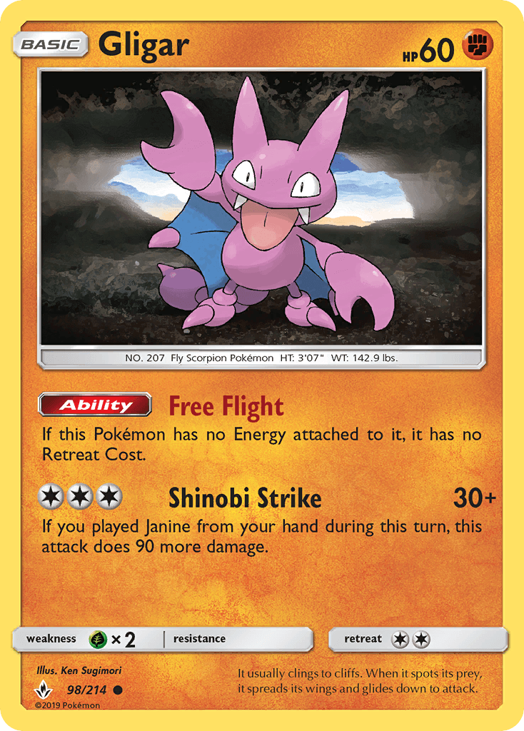 Gligar Unbroken Bonds card
