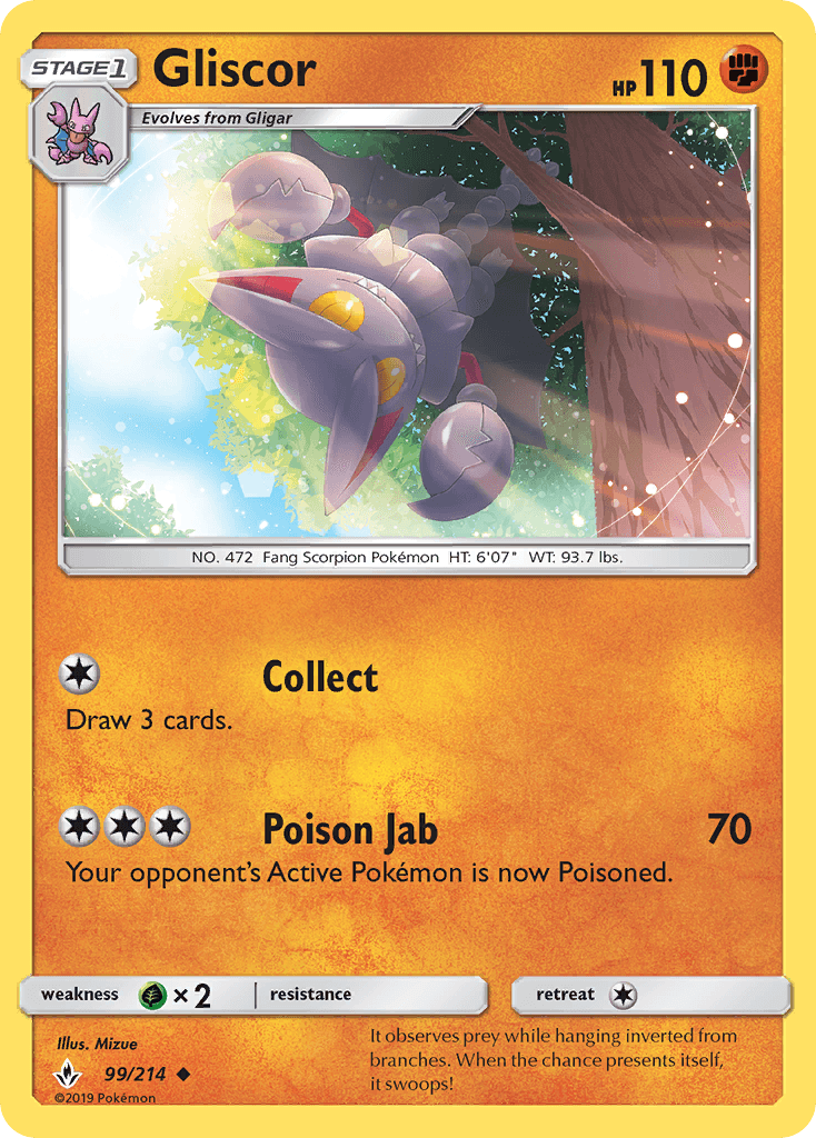 Gliscor Unbroken Bonds card